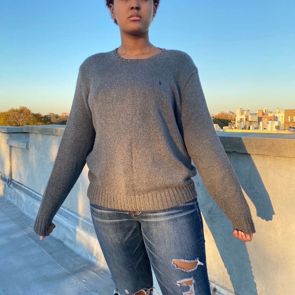 Vintage Polo by Ralph Lauren grey sweater.